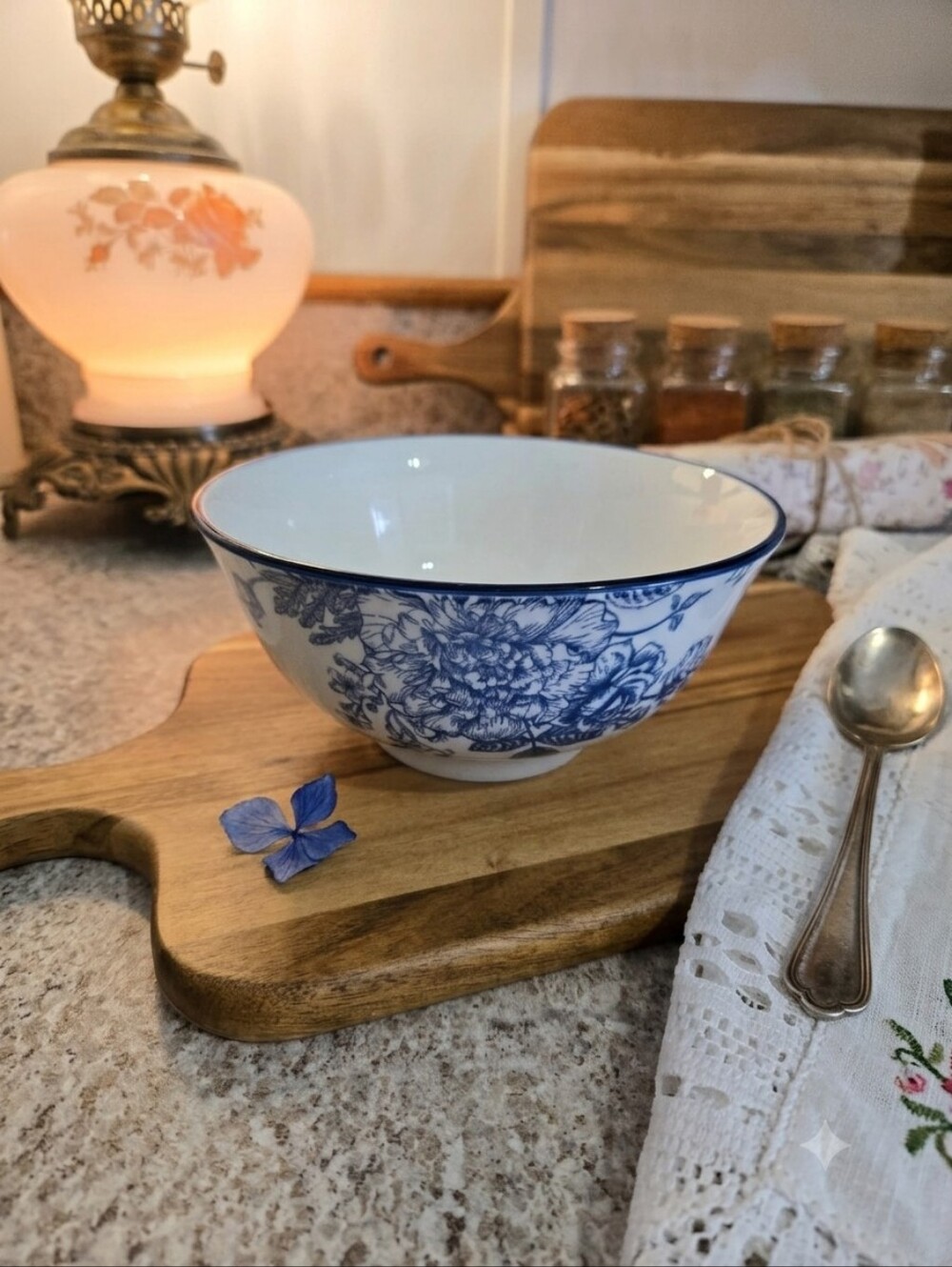 ​Royal Norfolk Blue & White Floral Porcelain Bowl Greenbrier International